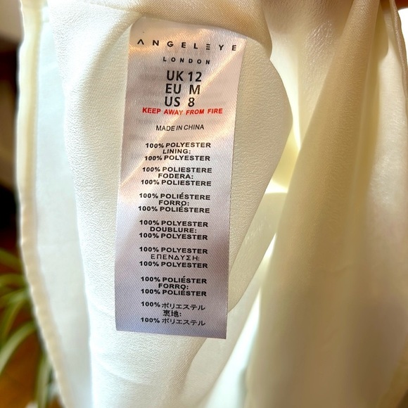 Angeleye London Sleeveless Dress Floral Size 8 Festival Summer Wedding Formal - Picture 9 of 10